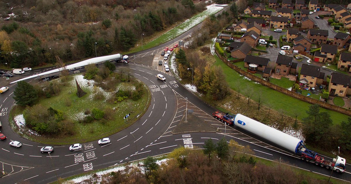 Muirhall Wind Farm Turbine Deliveries