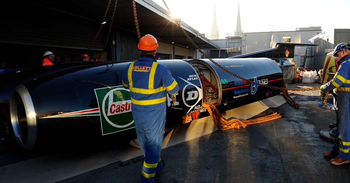 Collett transporting Thrust SSC