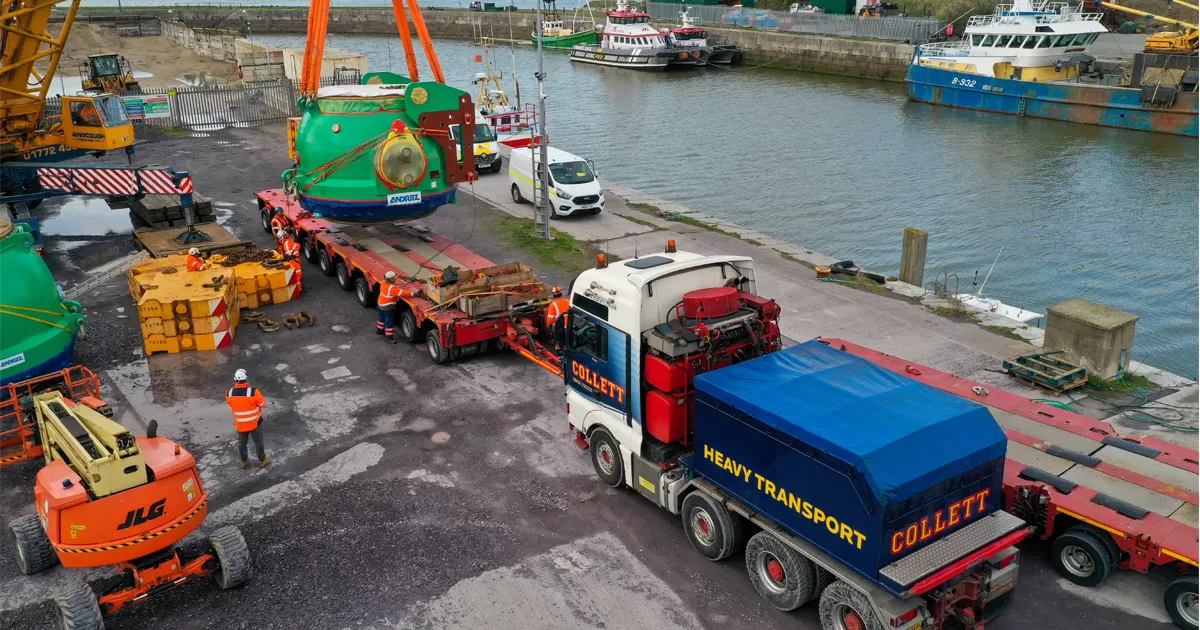 Collett Offload Inlet Valves at Port of Penrhyn