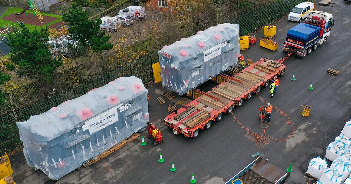 Jacking & Skidding Two Transformers for Storage