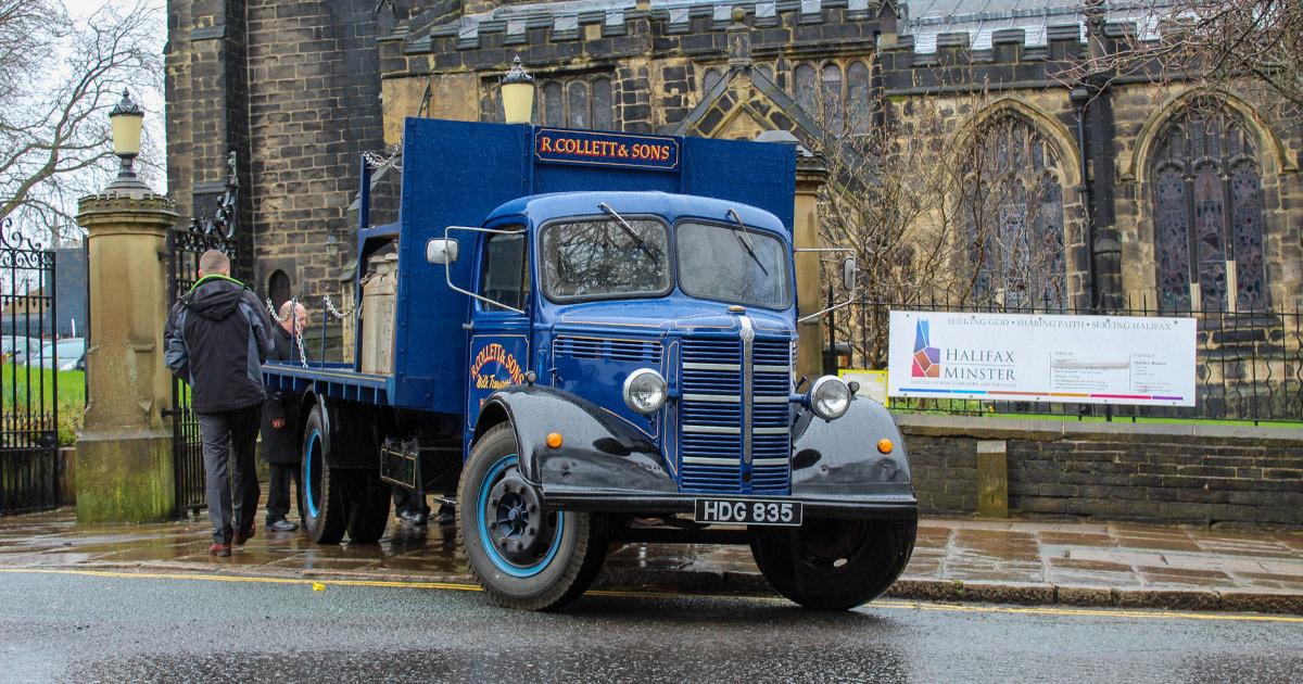 Bedford O Type Milk Wagon at Halifax Minster